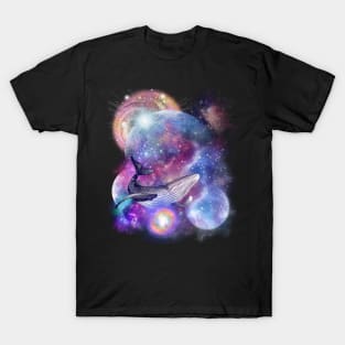 space  blue whale 5 T-Shirt